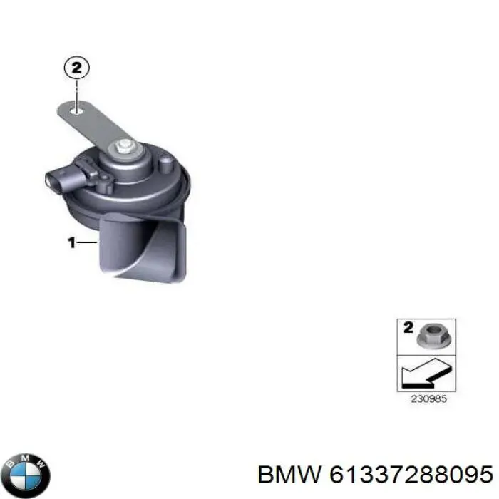  Sygnał dźwiękowy (klakson) BMW X5 