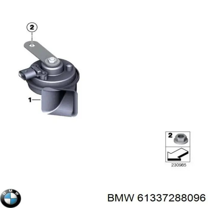 61337288096 BMW Sygnał dźwiękowy (klakson)