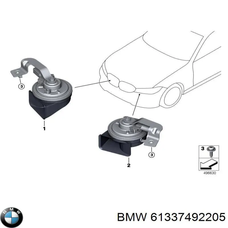 Sygnał dźwiękowy (klakson) do BMW 3 (G21)