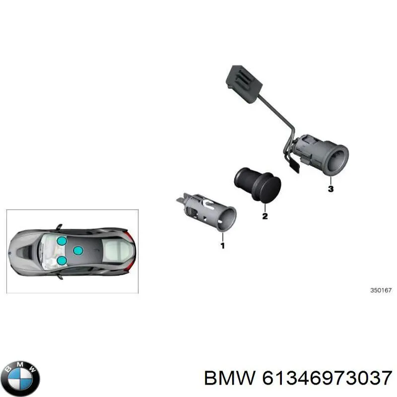 Gniazdo zapalniczki BMW 61346973037 cena, od 9,42 USD