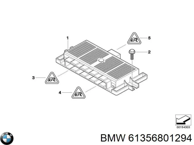 61356801294 BMW sterownik świateł reflektorów