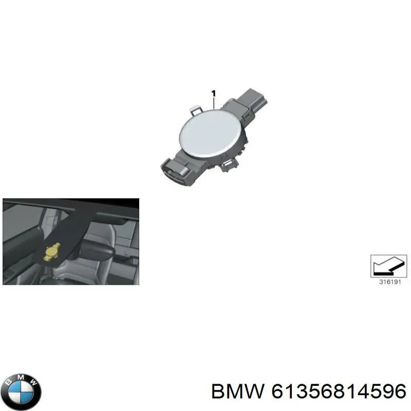 61356814596 BMW Czujnik deszczu
