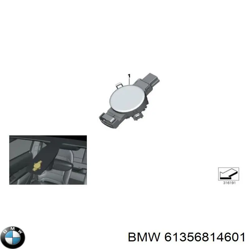 9861558 BMW czujnik deszczu