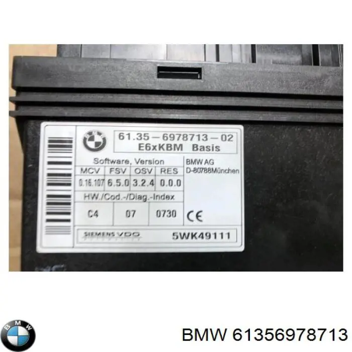  Blok komfortu BMW 5 