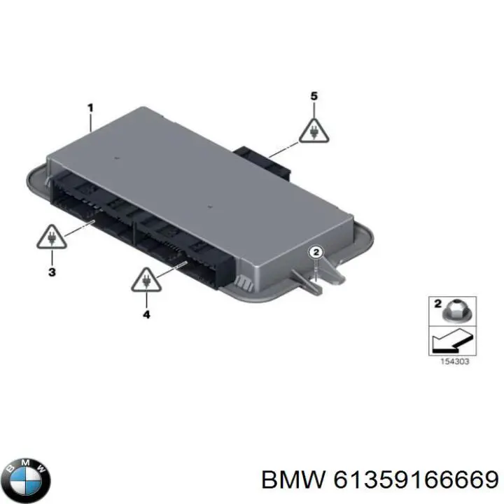 61359166669 BMW sterownik świateł reflektorów