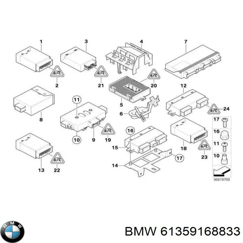 61359168833 BMW blok komfortu