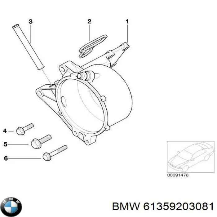 61359203081 BMW Sterownik kontroli sprawności reflektorów