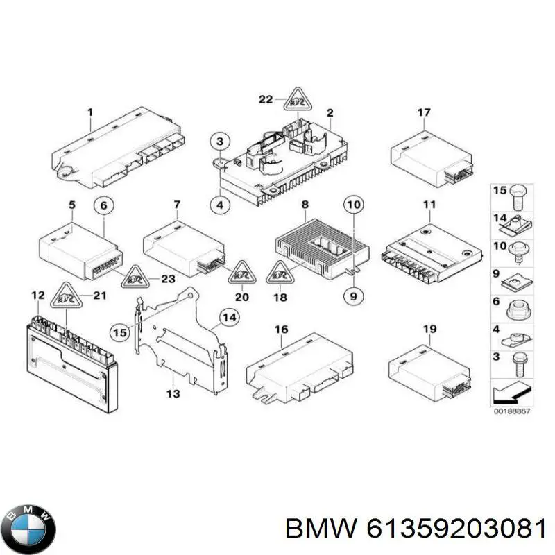 Do koszyka 9192641 BMW Sterownik kontroli sprawności reflektorów