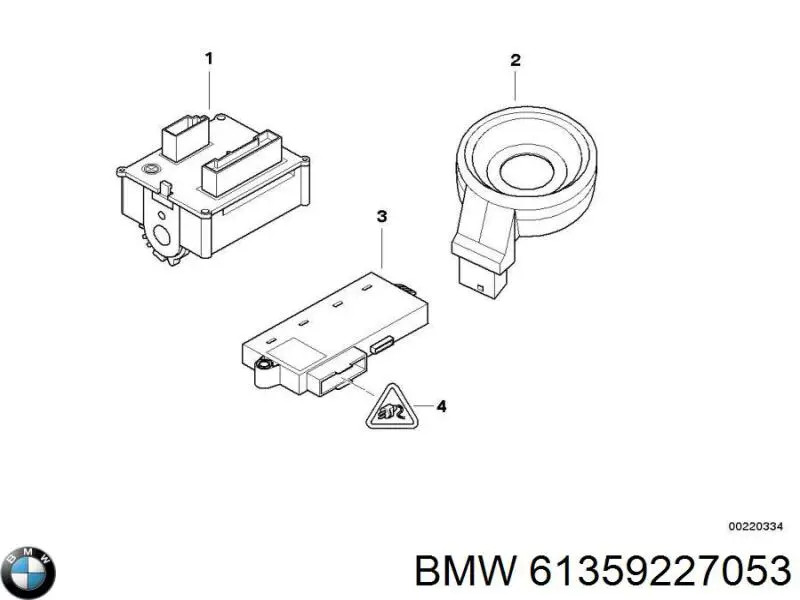 Do koszyka 61359147192 BMW Blok komfortu