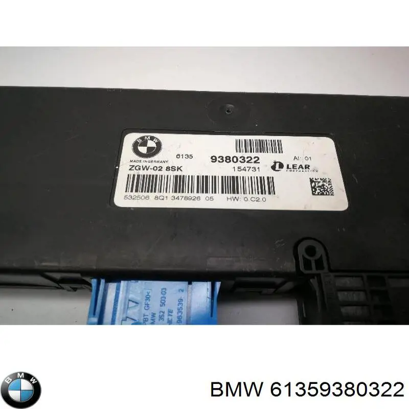 Sterownik instalacji elektrycznej wnętrza BMW 61359380322 cena, od 93,33 USD