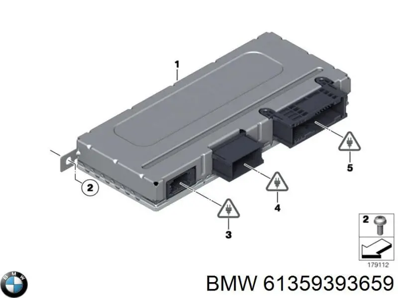 61359393659 BMW Sterownik instalacji elektrycznej wnętrza