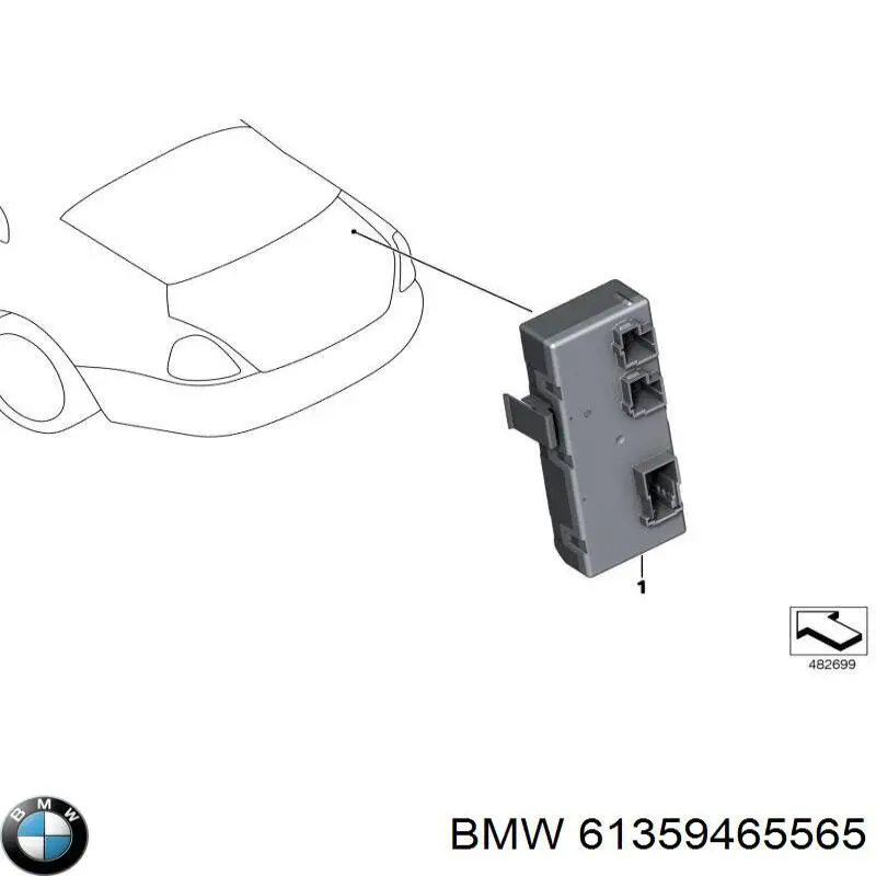 61355A19DB4 BMW 