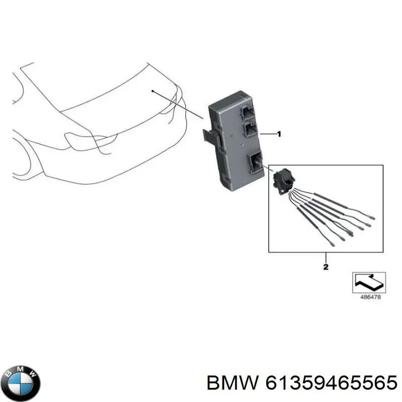  BMW 61355A19DB4 cena, od 62,74 USD