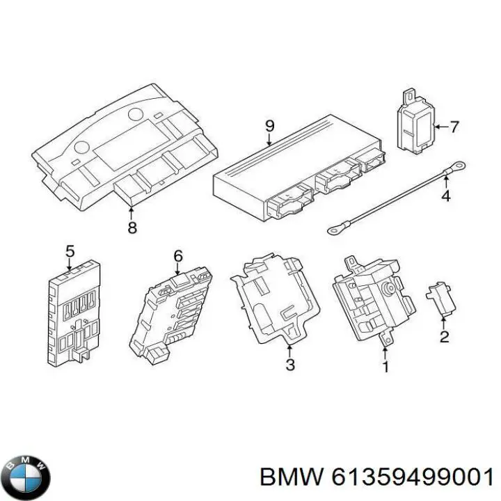 61359499001 BMW Skrzynka bezpieczników