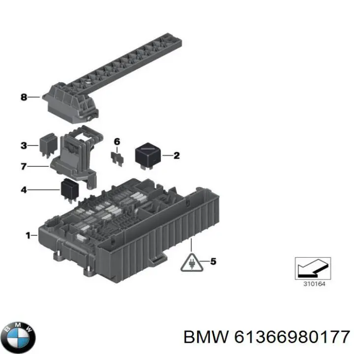 Przekaźnik wentylatora 61366980177 BMW