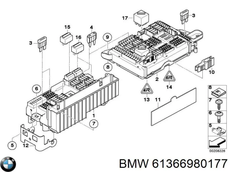61366980177 BMW Przekaźnik wentylatora