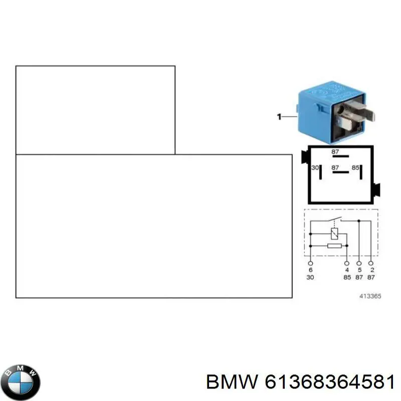 Elektryczne przekaźnik wielofunkcyjne BMW 61368364581 cena, od 17,61 USD