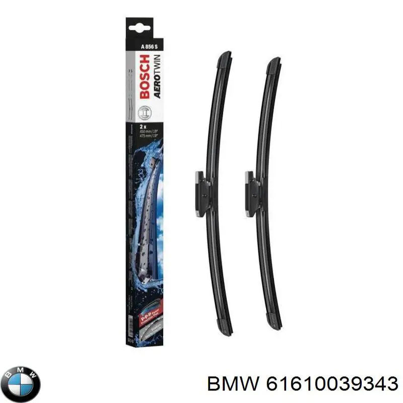 Do koszyka 61610039343 BMW Pióro wycieraczki szyby przedniej, zestaw (2 szt.)