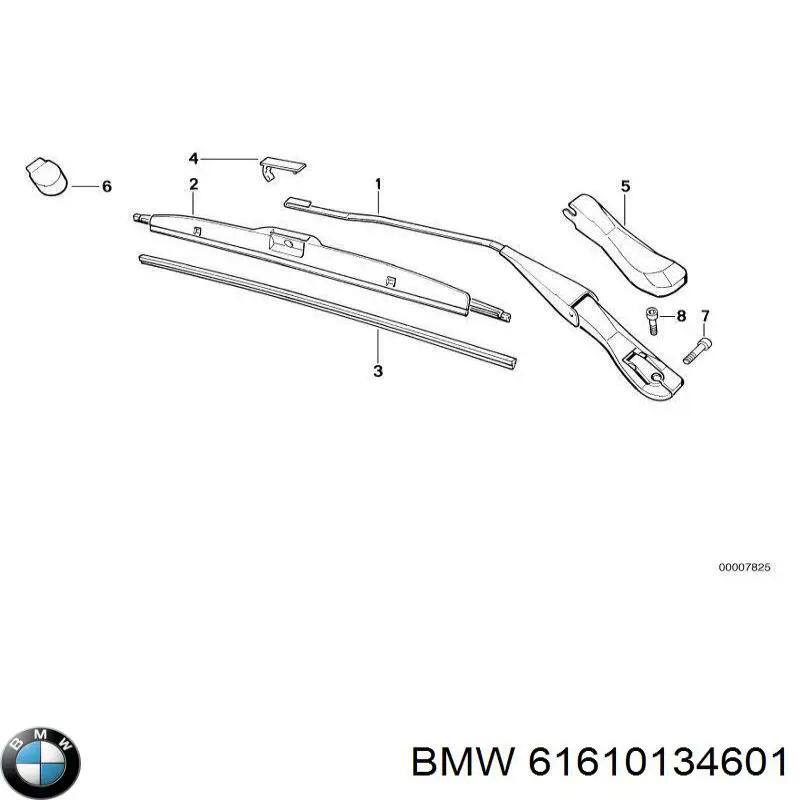 Pióro wycieraczki szyby przedniej, zestaw (2 szt.) do BMW 7  E38