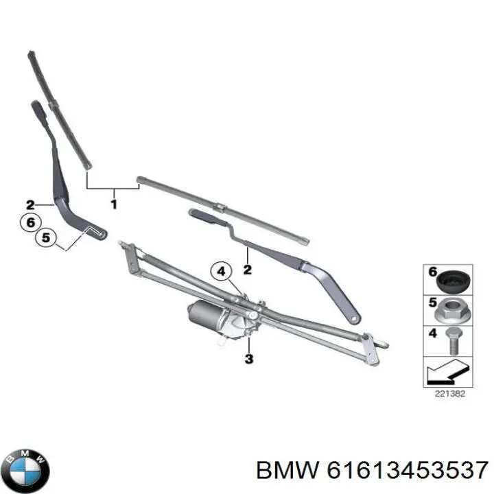 Ramię wycieraczki szyby przedniej do BMW X3  E83