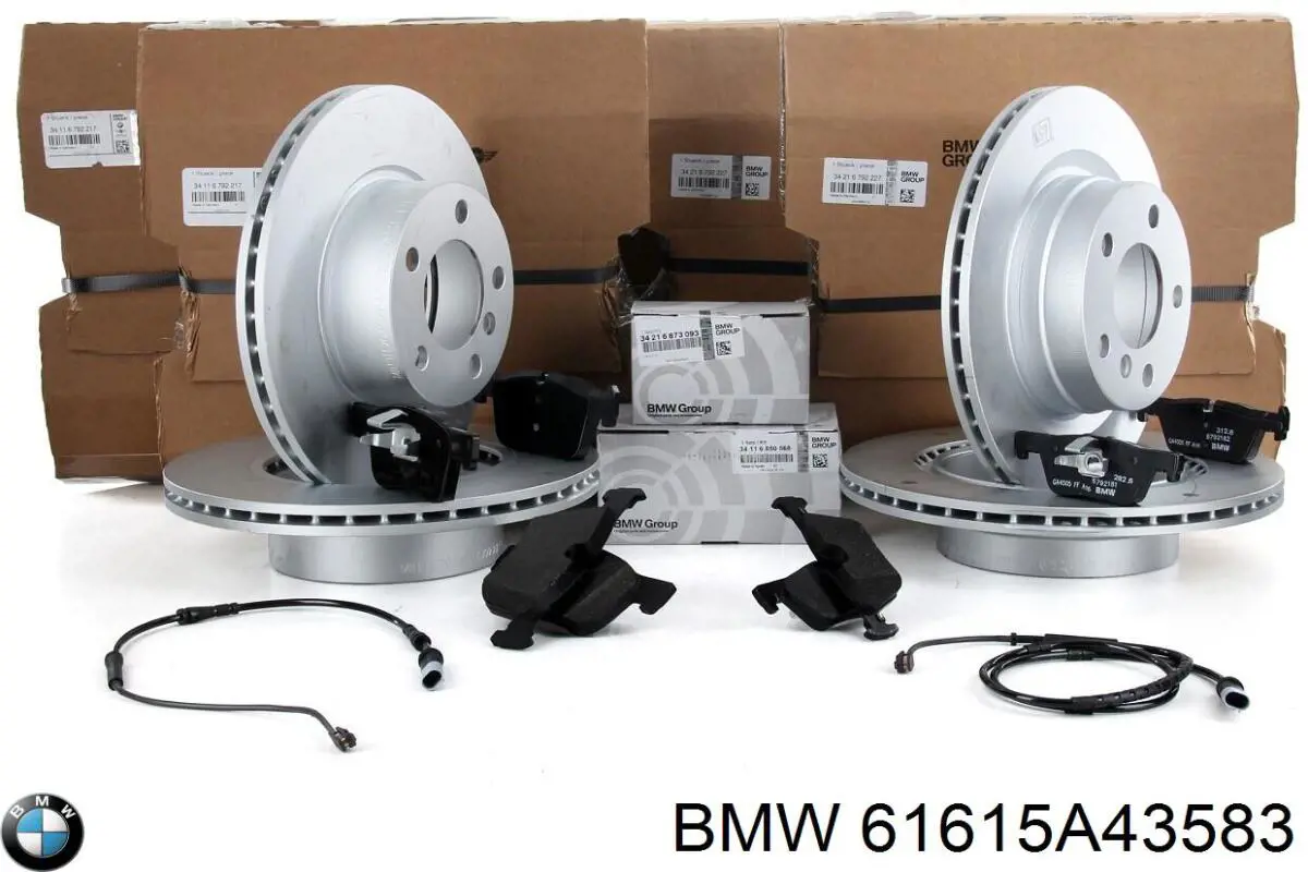 Do koszyka 61615A43583 BMW Pióro wycieraczki szyby przedniej, zestaw (2 szt.)