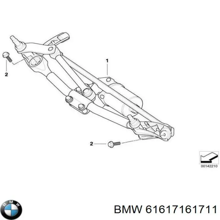 61617161711 BMW Mechanizm wycieraczek