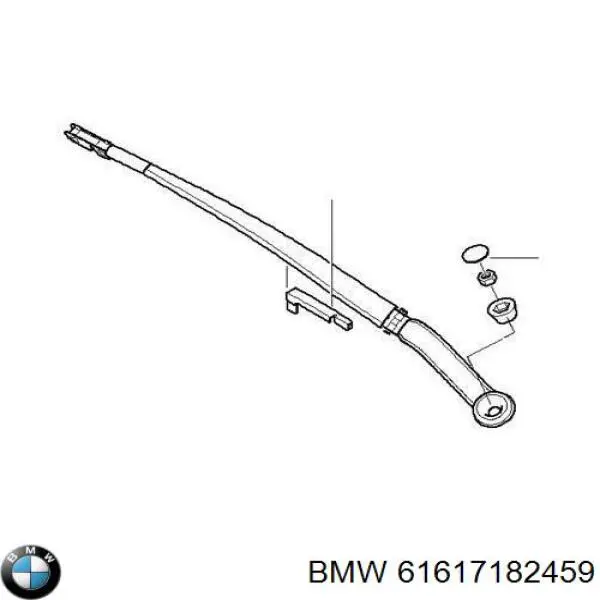 61617182459 BMW ramię wycieraczki szyby przedniej