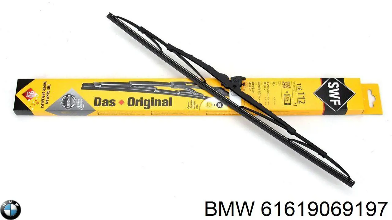 Do koszyka 61619069197 BMW Pióro wycieraczki szyby przedniej, zestaw (2 szt.)