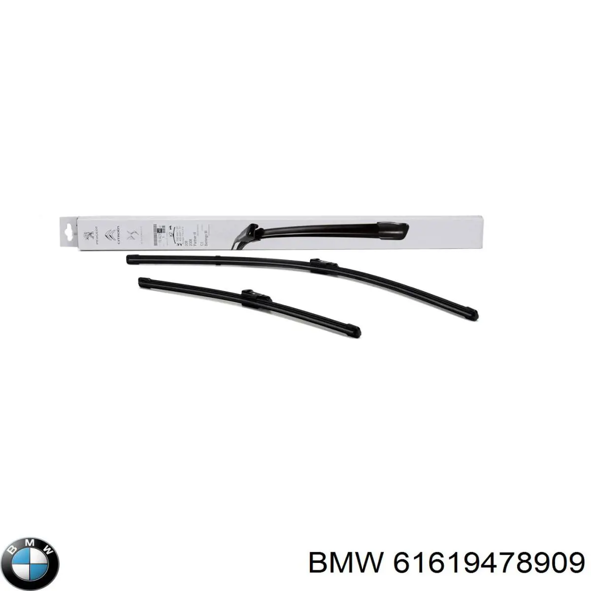 Do koszyka 61619478909 BMW Pióro wycieraczki szyby przedniej, zestaw (2 szt.)