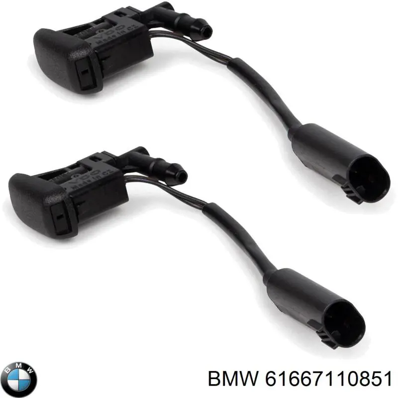 Do koszyka 61667110851 BMW Dysza spryskiwacza szyby przedniej
