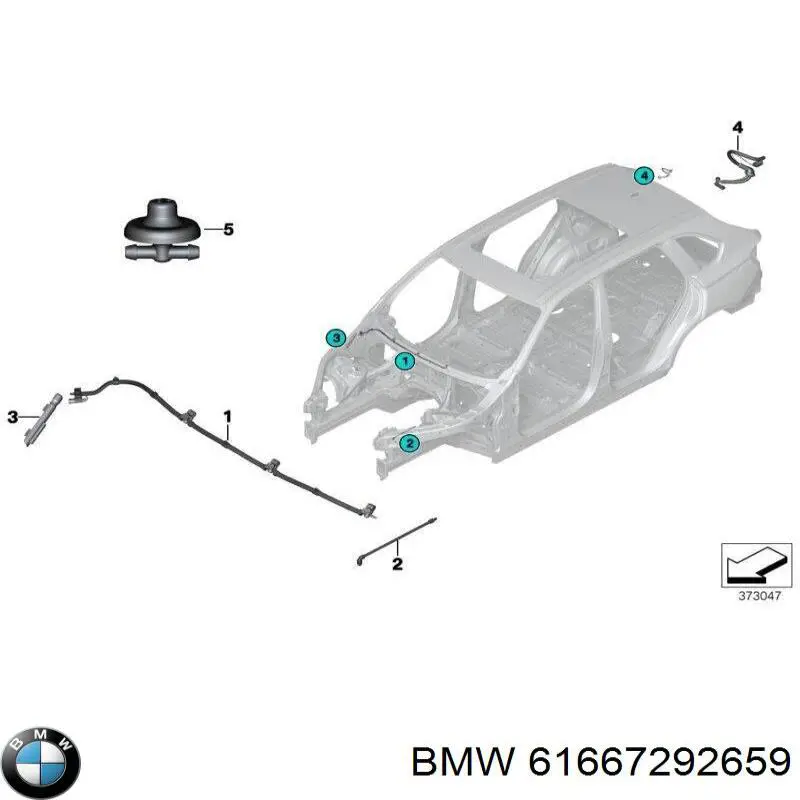 Dysza spryskiwacza szyby przedniej BMW 61667292659 cena, od 78,43 USD