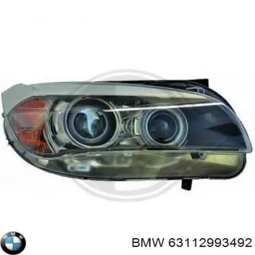 Do koszyka 63112993492 BMW Reflektor prawy
