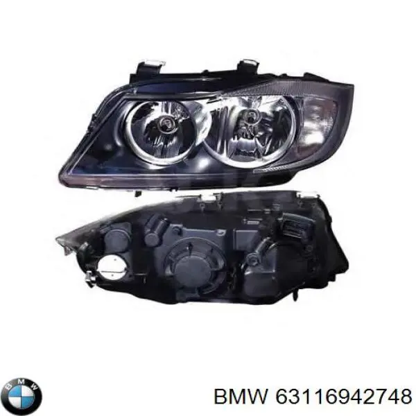 63116942748 BMW Reflektor prawy