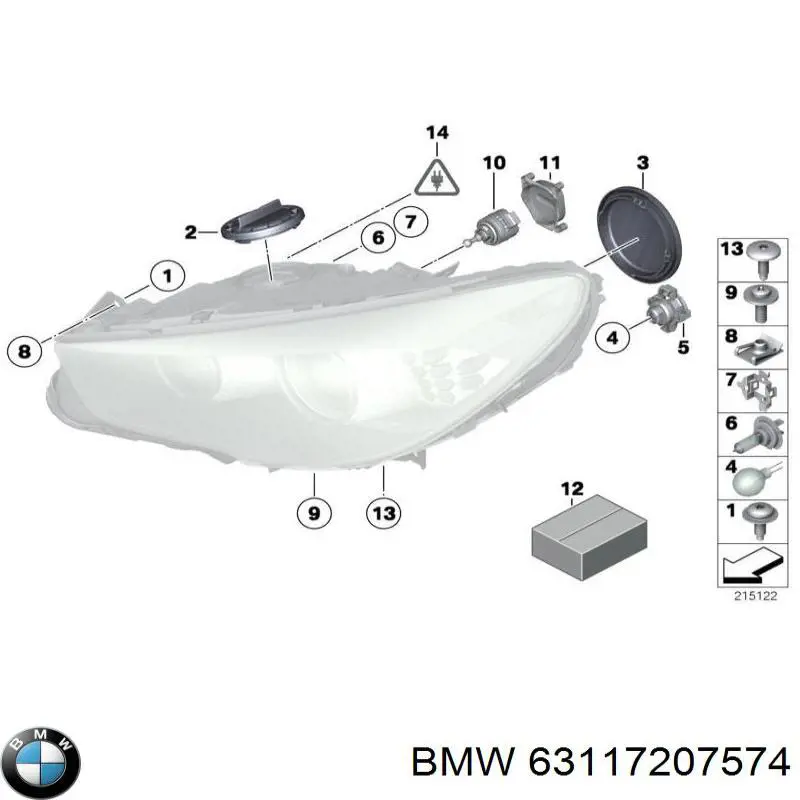 Do koszyka 63117207574 BMW Korektor swiatel