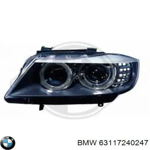 63117240247 BMW reflektor lewy