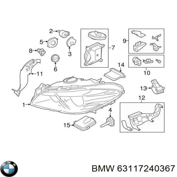  BMW 63117240367 cena, od 38,86 USD
