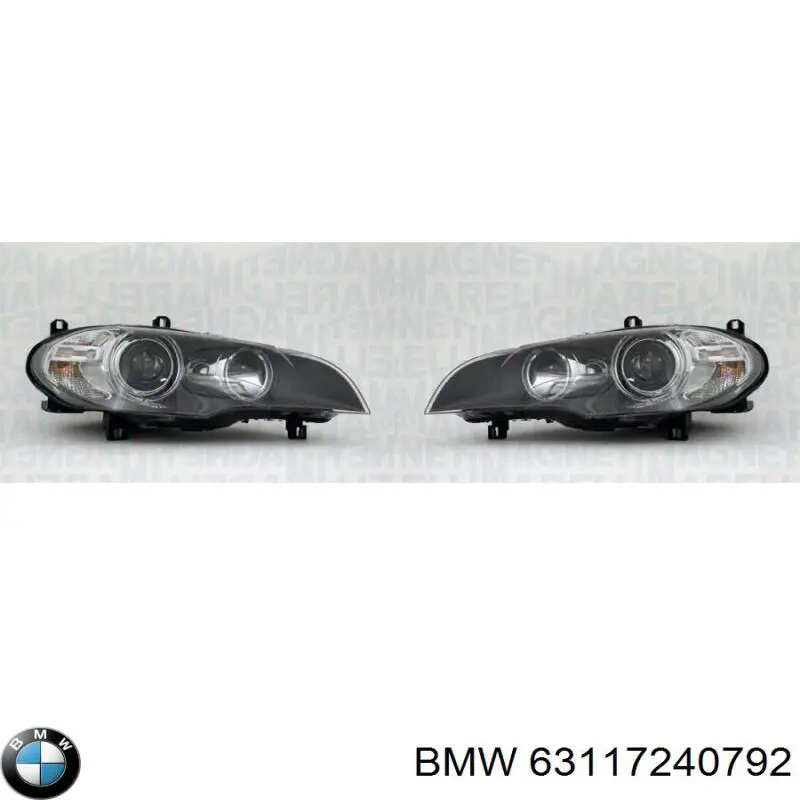 Do koszyka 63117240792 BMW Reflektor prawy
