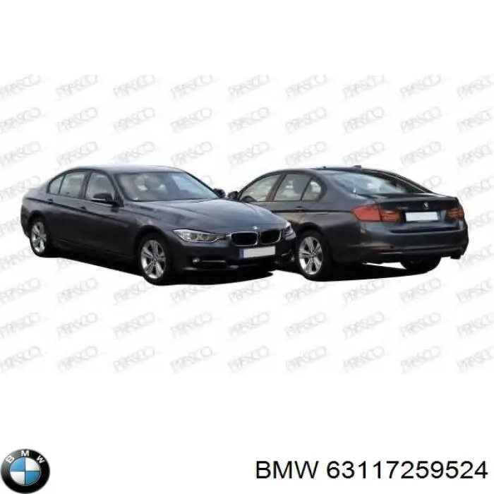 Do koszyka 63117259524 BMW Reflektor prawy