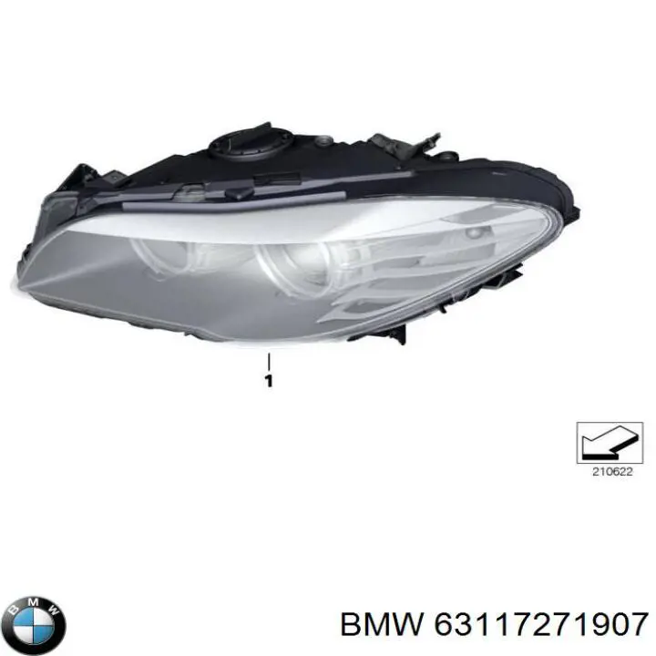 Reflektor lewy BMW 63117271907 cena, od 432,15 USD