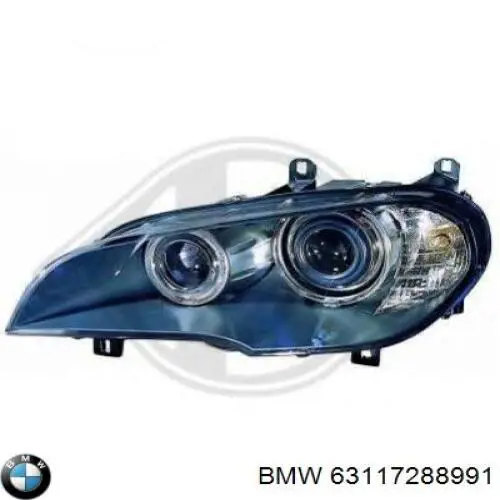 63117288991 BMW reflektor lewy