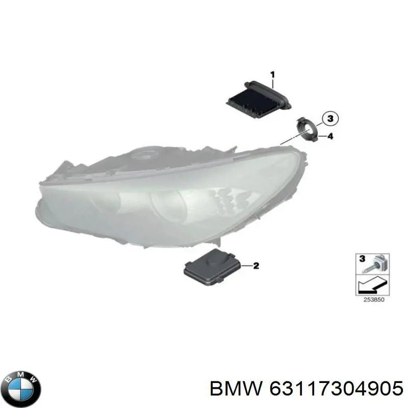 Urządzenie zapłonowe (ksenon) BMW 63117304905 cena, od 108,03 USD