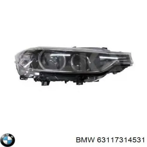 Reflektor lewy BMW 63117314531 cena, od 366,24 USD