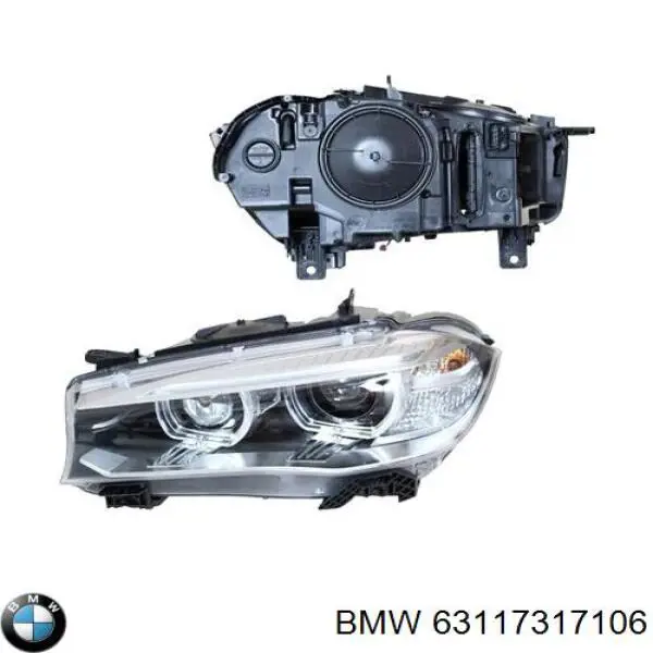63117317106 BMW Reflektor prawy
