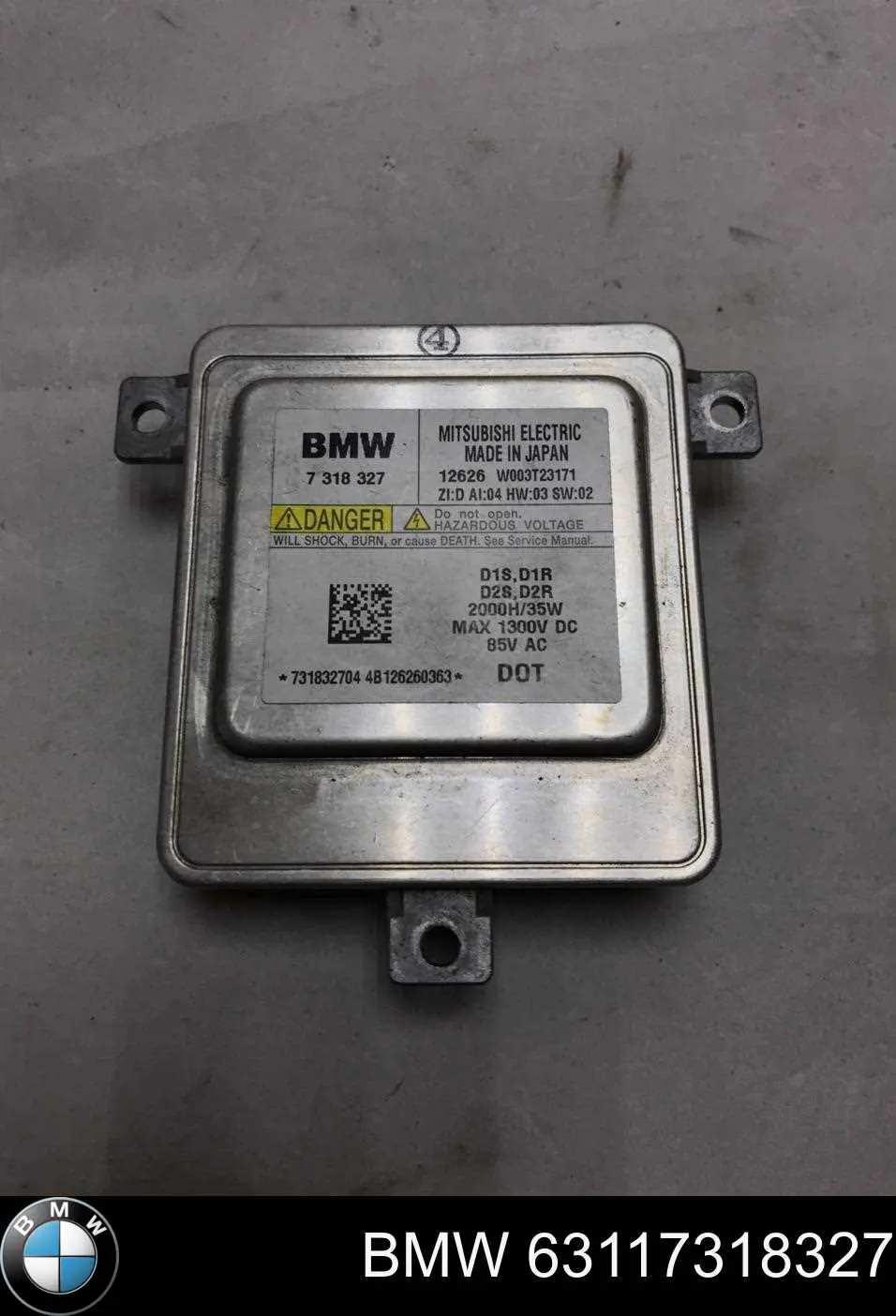 Ksenon, sterownik BMW 63117318327 cena, od 44,69 USD