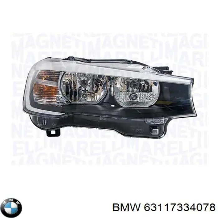 63117334078 BMW reflektor prawy