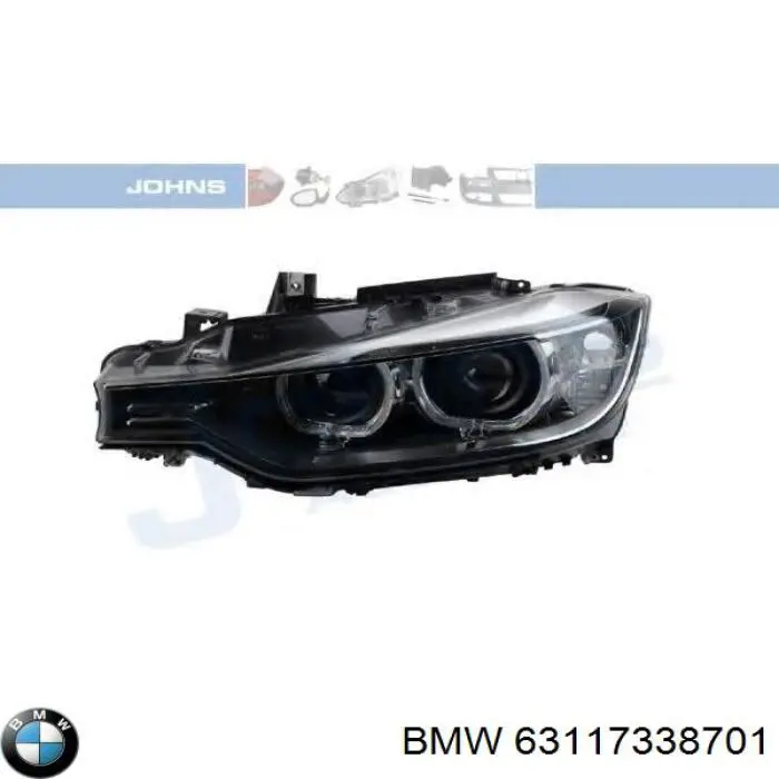 63117338701 BMW Reflektor lewy