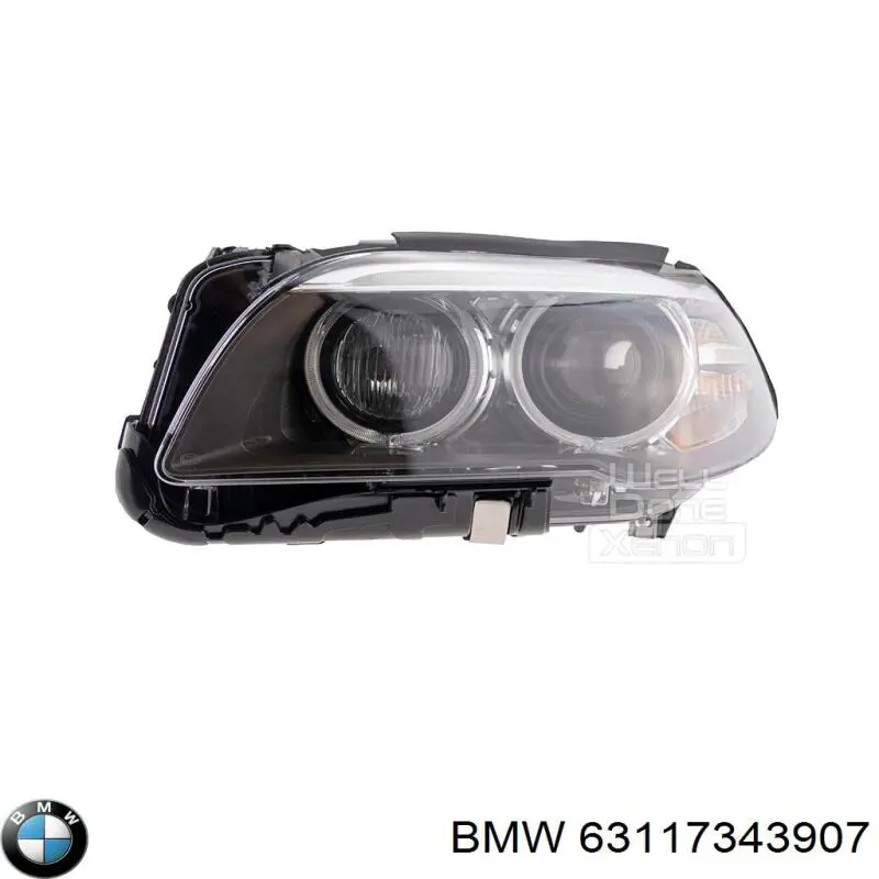 Do koszyka 63117343907 BMW Reflektor lewy