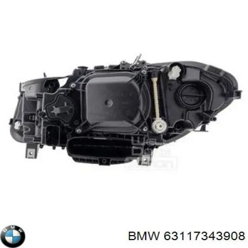 63117343908 BMW Reflektor prawy