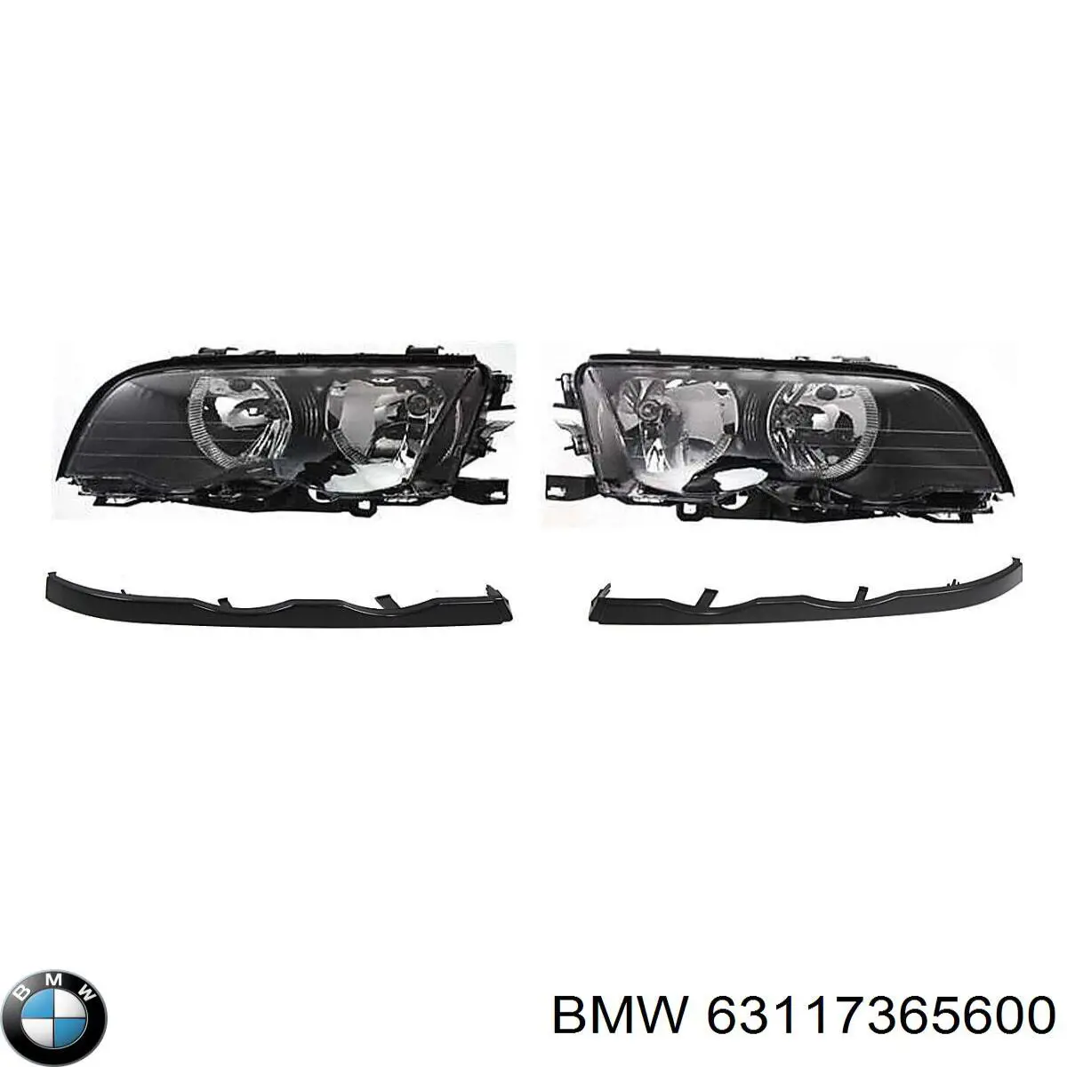 63117365600 BMW Reflektor prawy