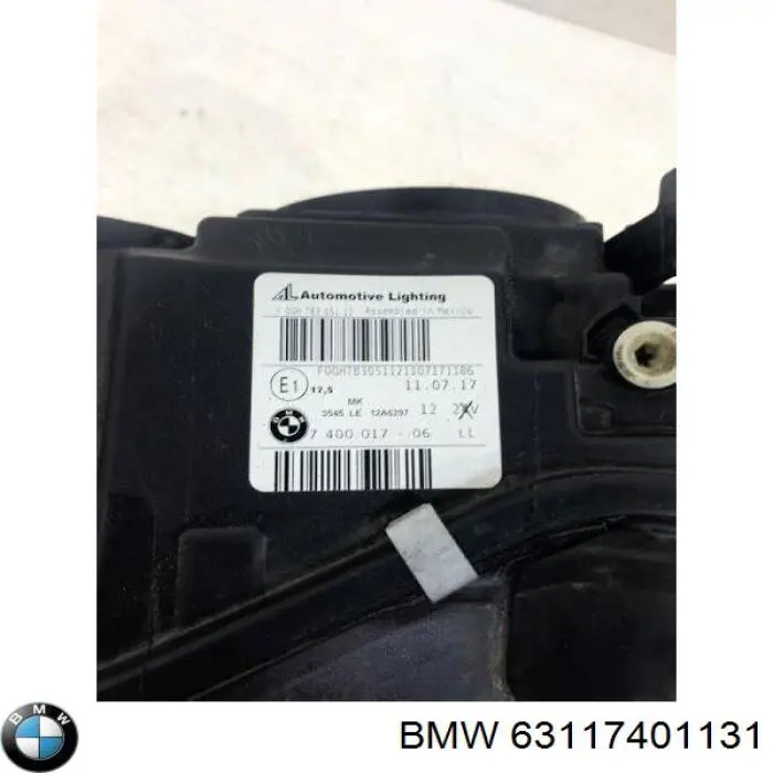 63117401131 BMW Reflektor lewy